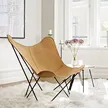 folding leather butterfly chair